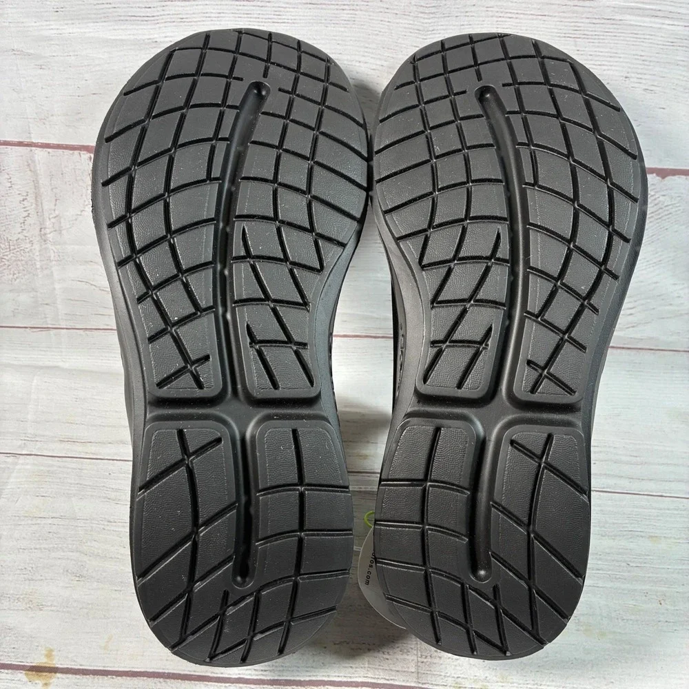 OOFOS OOmg Sport Recovery Shoes Mens 12 Black Slip On Sneakers OOfoam 5085 New